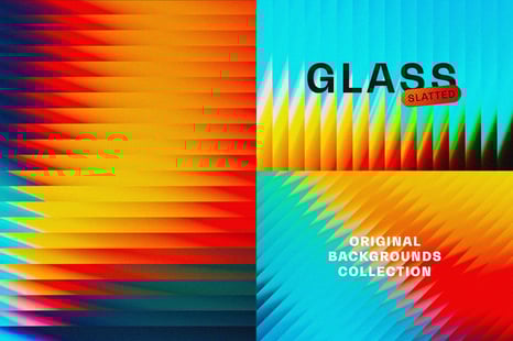 Horizontal Slatted Glass Backgrounds - Textures