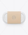 Matte Plastic Container in Kraft Paper Sleeve Mockup