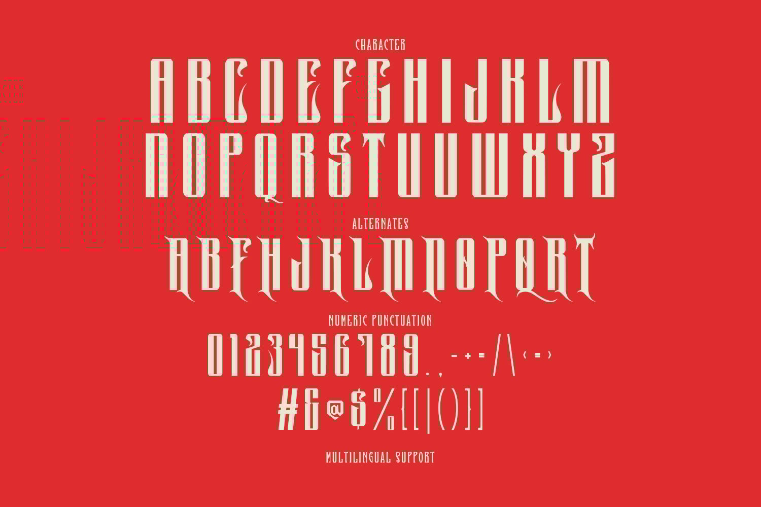 Qiropt Bold Modern Blackletter Display Typeface