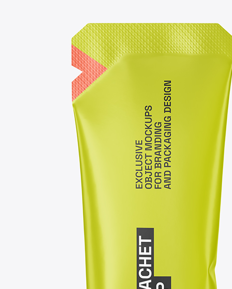 Matte Stick Sachet Mockup