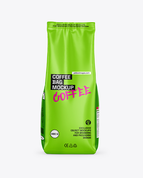 Matte Coffee Bag Mockup