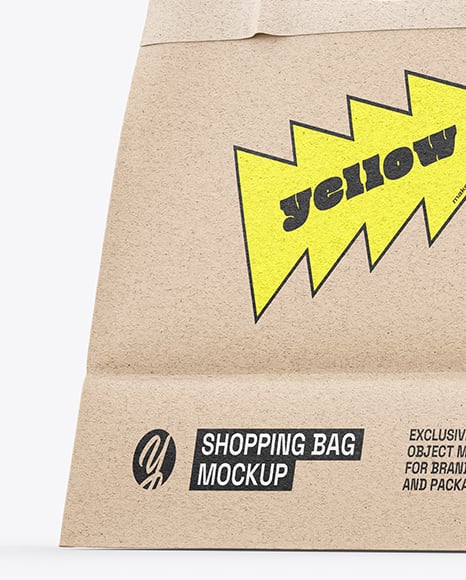 Kraft Paper Shopping Bag Mockup