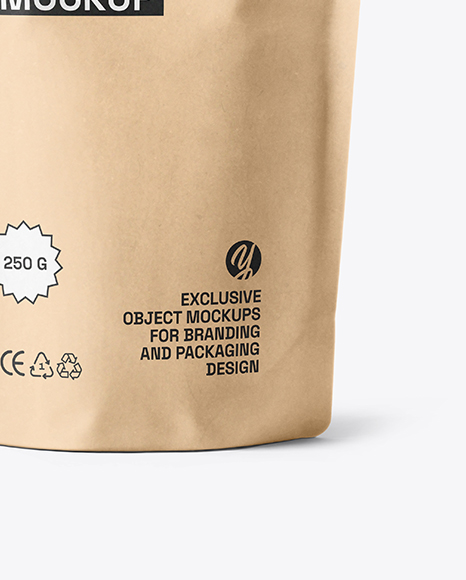 Kraft Stand Up Pouch Mockup