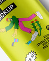 Aluminium Can With Matte Finish Mockup