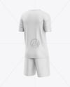 Training Short Sleeve Kit Mockup - Back Half Side View