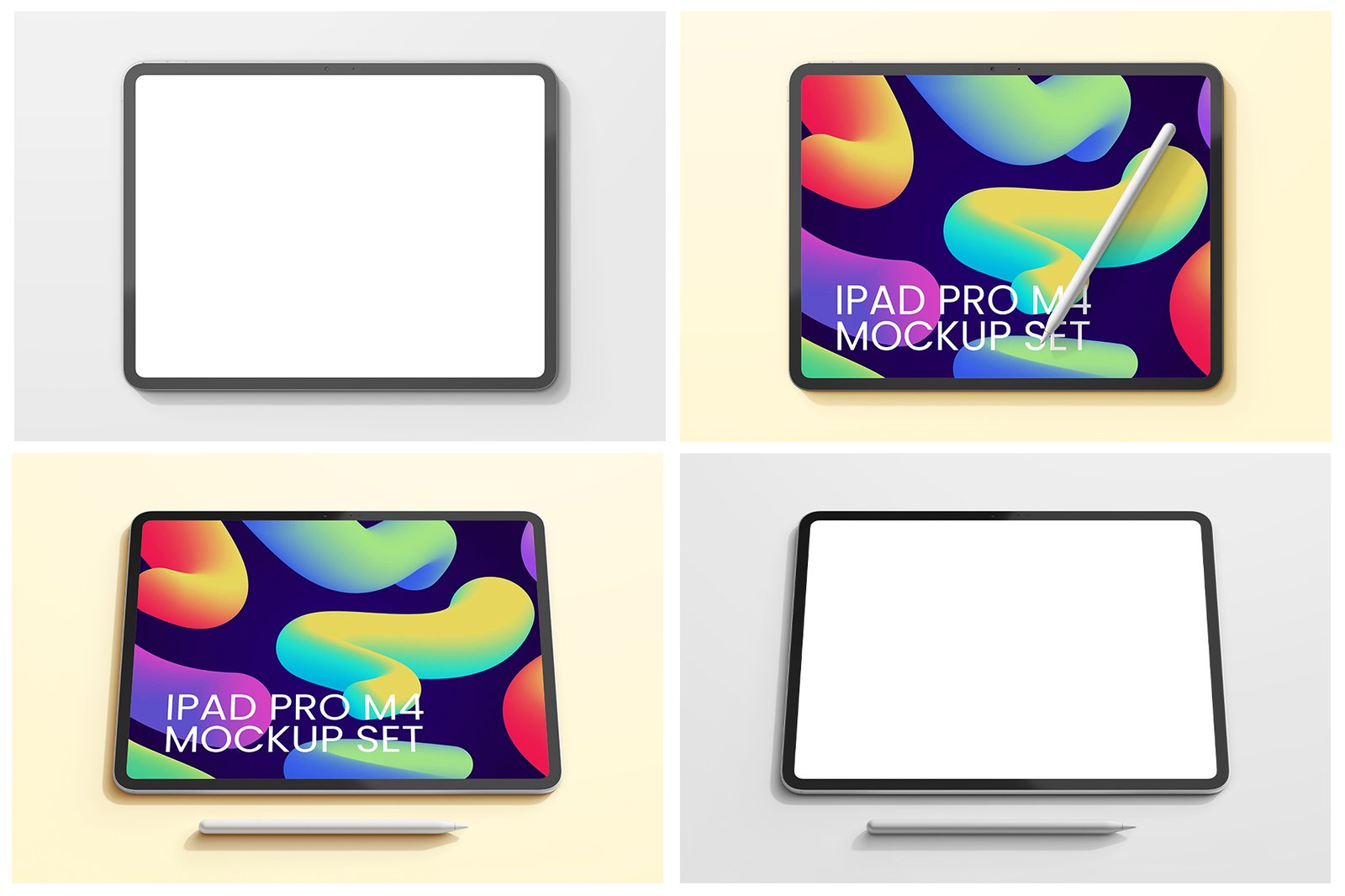 iPad Pro M4 2024 13 Inch PSD Mockup Set