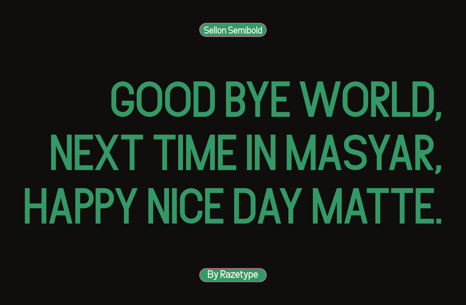 Sellon - Contemporary Sans Serif