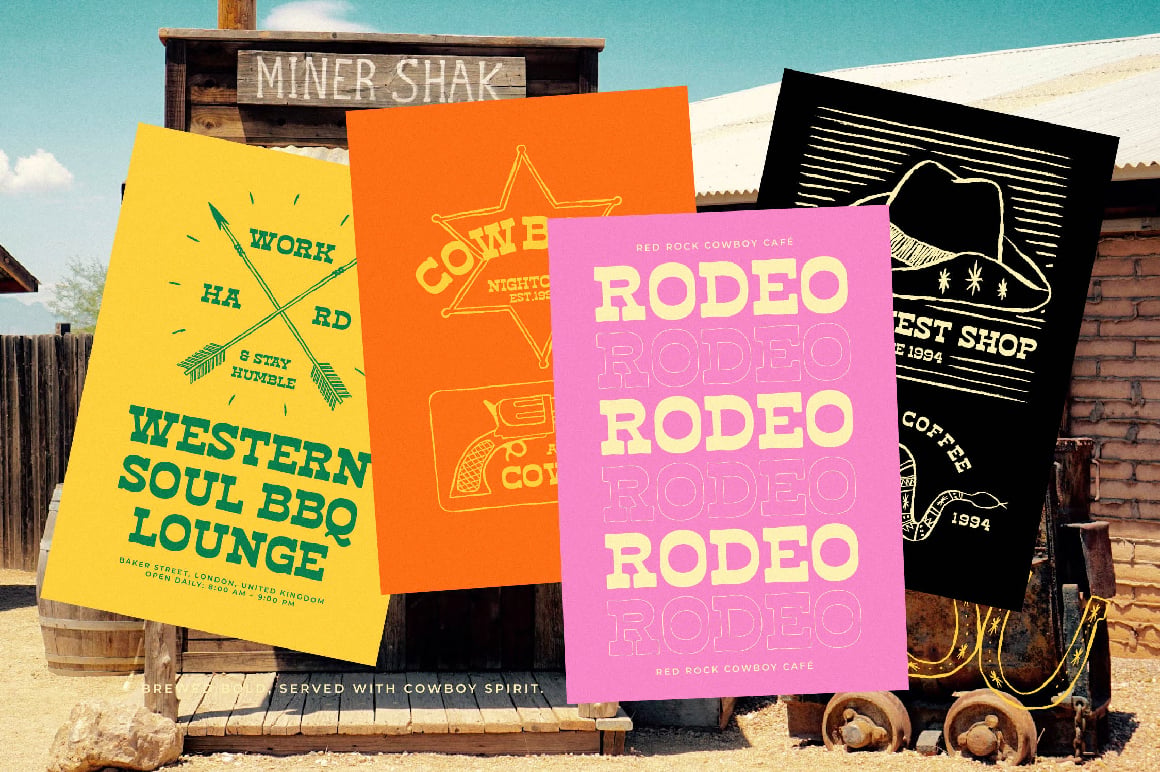 Haose Rodeko Western Slab Serif