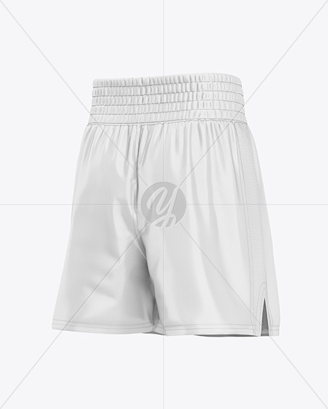 Boxing Shorts Mockup - Half Side View
