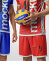 Two Men Wearing Full Volleyball Uniform Mockup