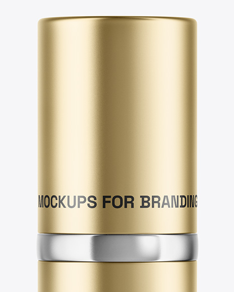 Metallic Spray Bottle Mockup