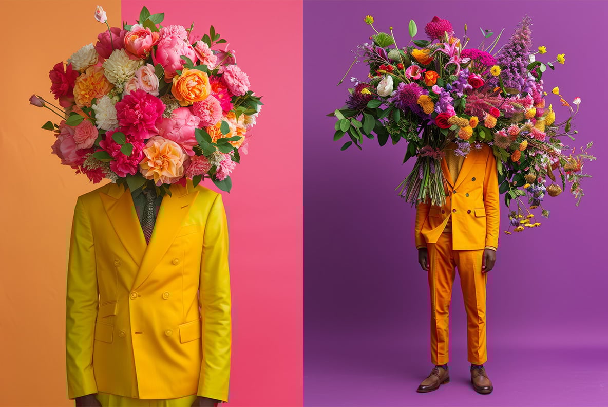 Head bouquet - 42 images