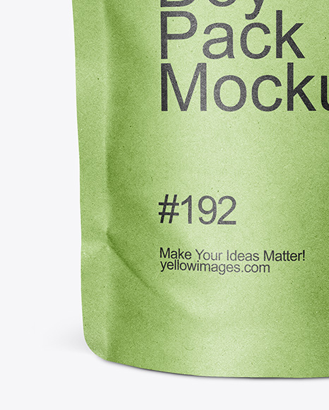 Kraft Paper Doy Pack Mockup