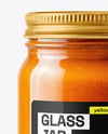 Clear Glass Jar with Lobster Bisque Mockup