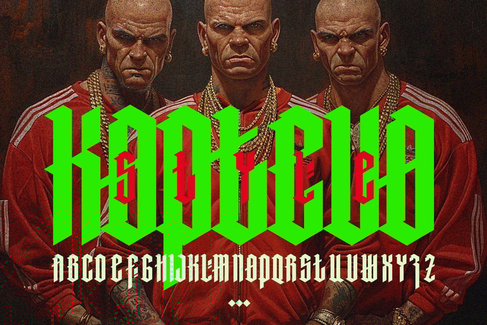 Gothic vector letters - 014