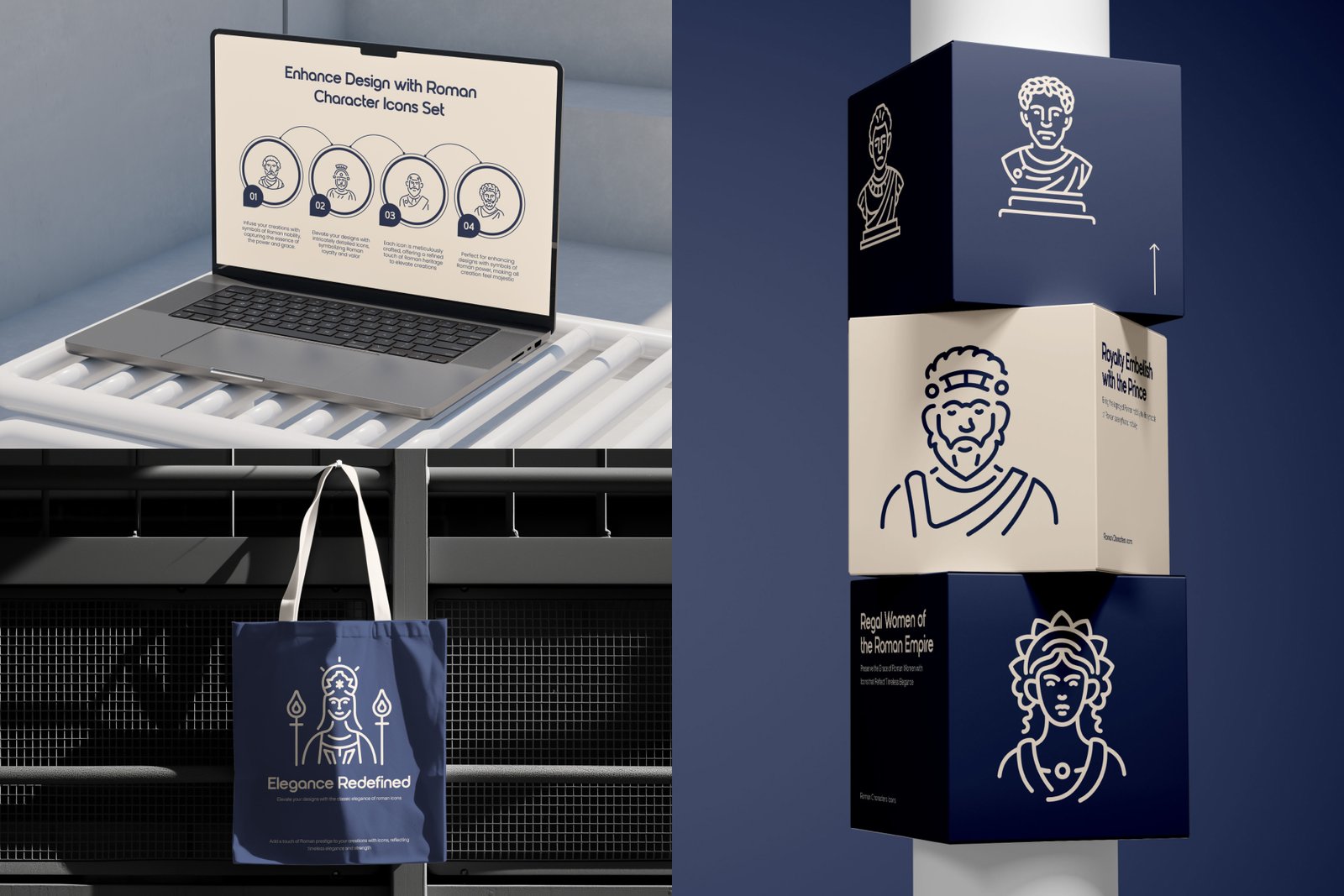 Roman Characters Icons