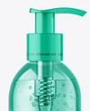 Clear Cosmetic Bottle with Pump Mockup