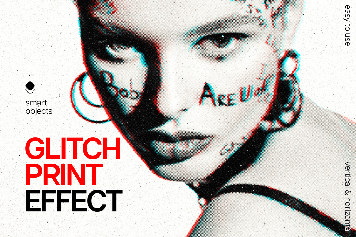 Glitch Print Photo Effect