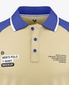 Men's Raglan Polo Shirt Mockup - Front View