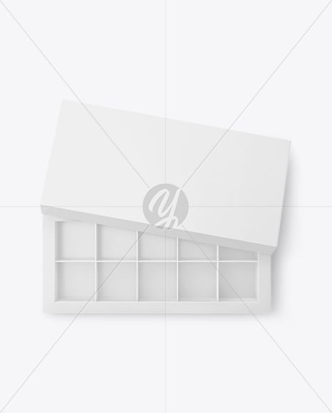 Box of Chocolate Sweets Mockup