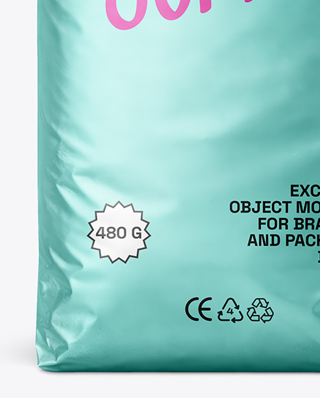 Metallic Coffee Bag Mockup