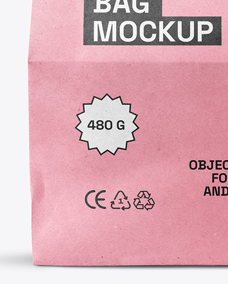 Kraft Paper Food Bag Mockup