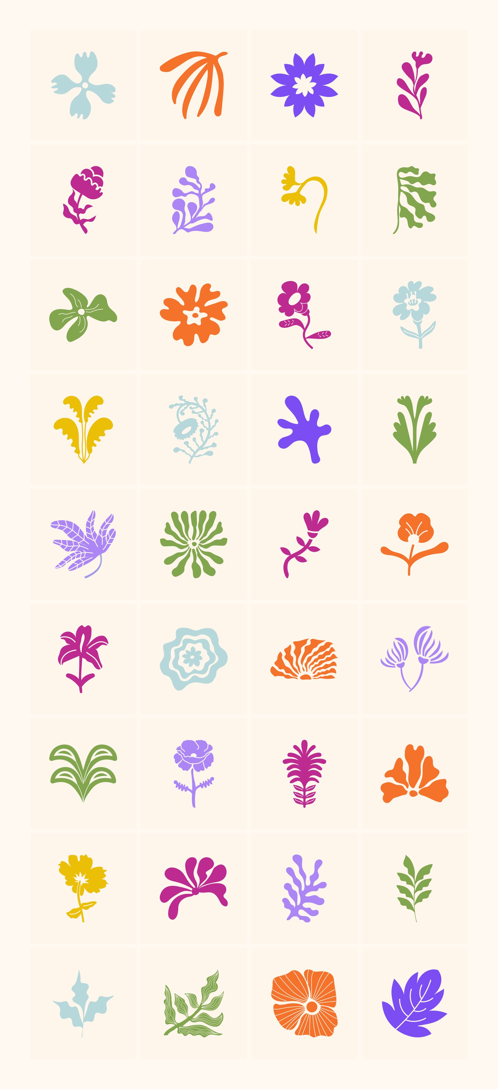 Botanical and Flower Vector Set