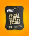 Seven Magazines Mockup - Top View