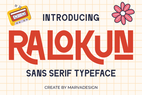 Ralokun Font - Display product