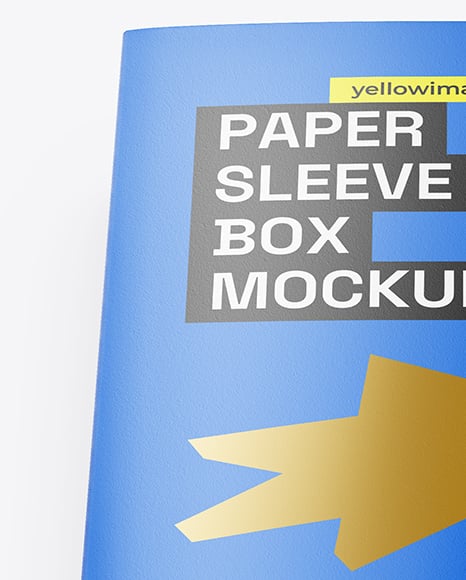 Matte Paper Box in Sleeve Mockup