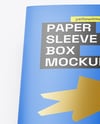 Matte Paper Box in Sleeve Mockup