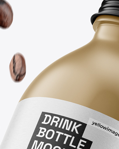 Matte Drink Bottle Mockup