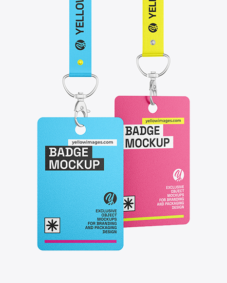 Two ID Cards Mockup