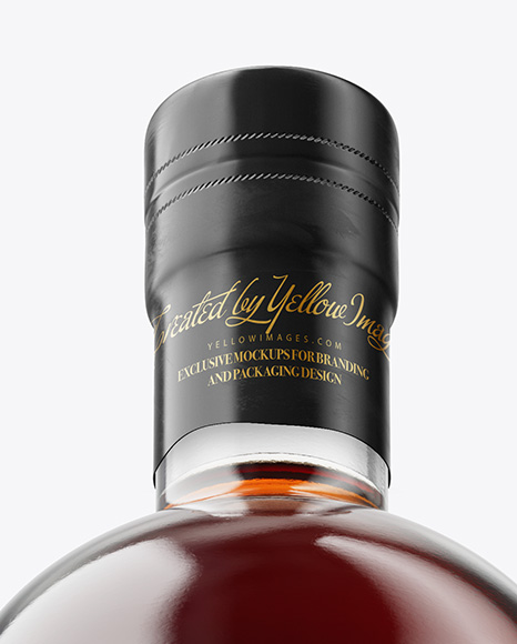 Crafted Rum Bottle Mockup
