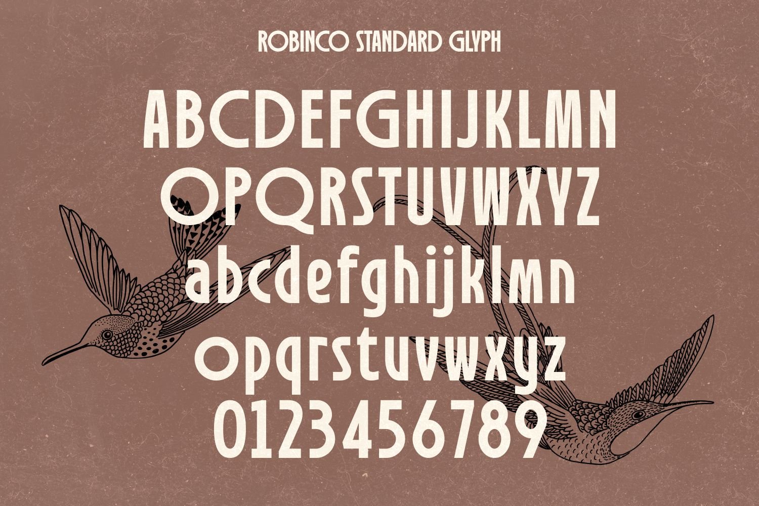 Robinco - Modern Ligature Art Deco Style Font