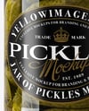 Сlamp Lid Glass Jar with Wholes Pickles Mockup