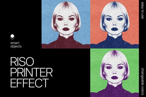 Riso Printer Photo Effect - Add-Ons