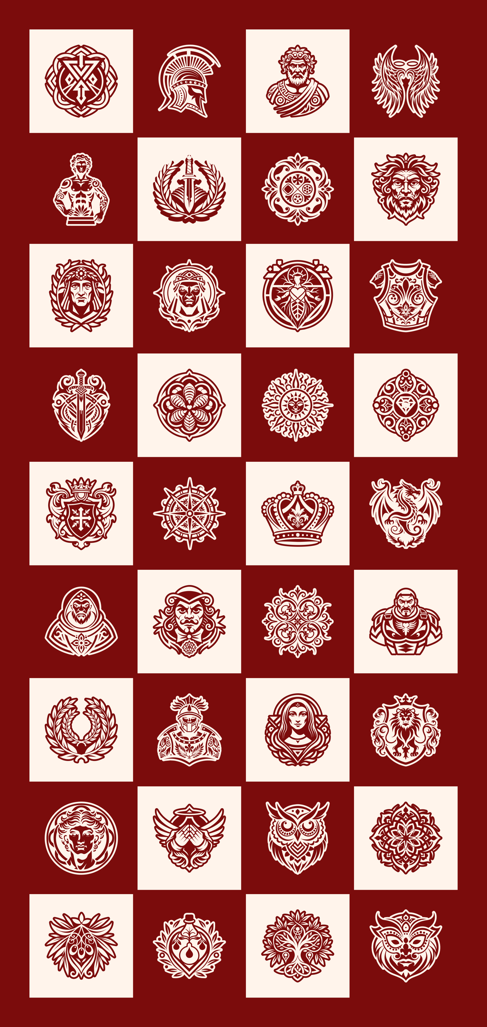 Italian Symbols Art Set