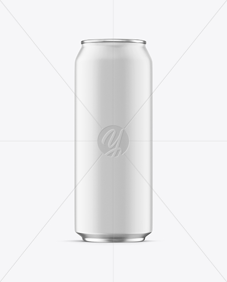 Aluminium Drink Can with Matte Finish Mockup