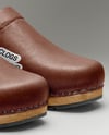 Pair of Leather Clogs Mockup