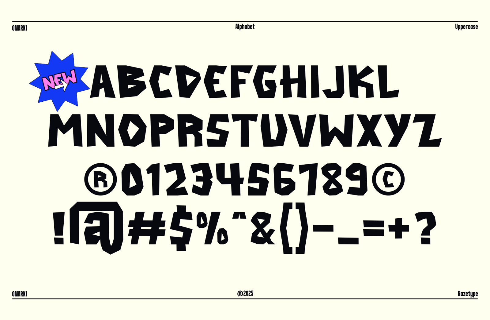 Onarki - Graffiti Style Typeface