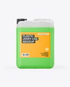 Transparent Plastic 5L Jerrycan Mockup