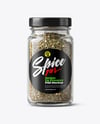 Glass Jar with Herbes de Provence Mockup