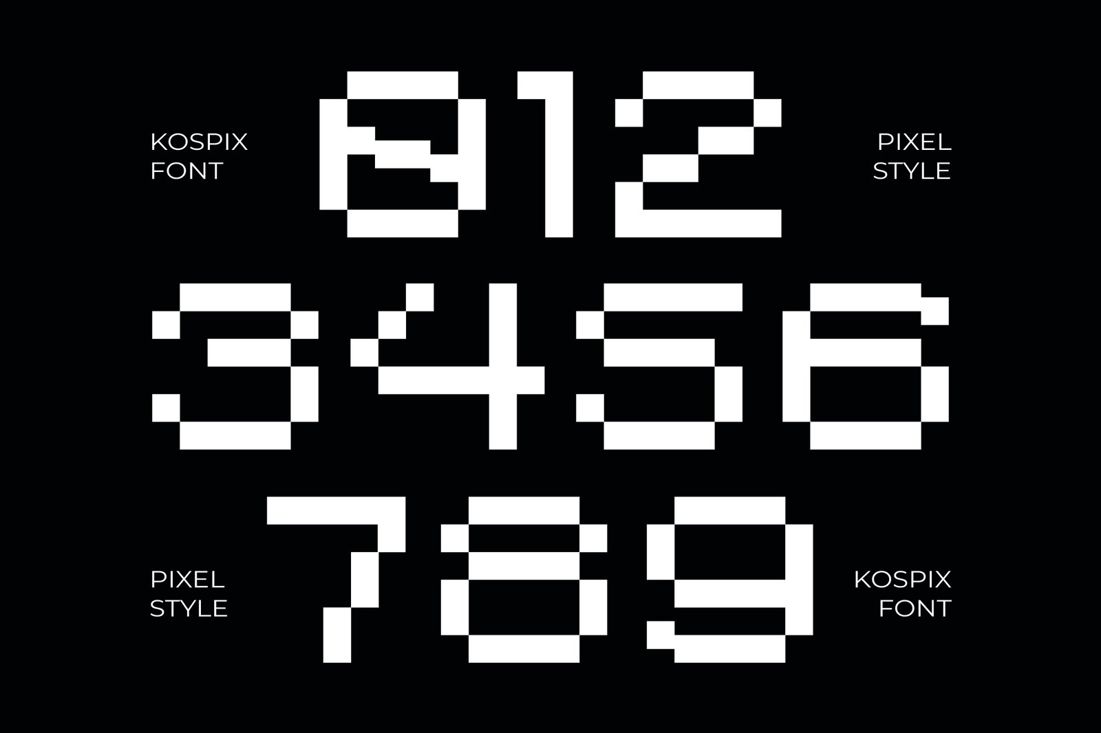 Kospix - Pixel Font