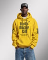 Black Man Wearing Hoodie and Baseball Cap Mockup
