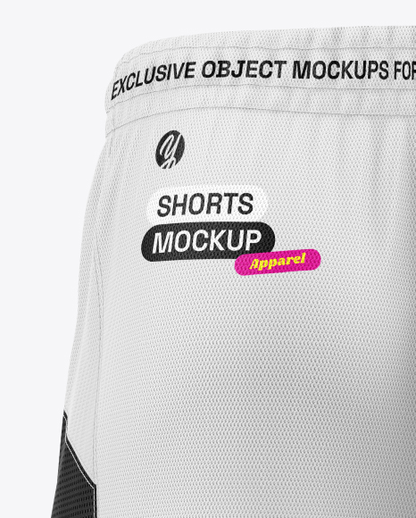 Basketball Shorts Mockup - Back View