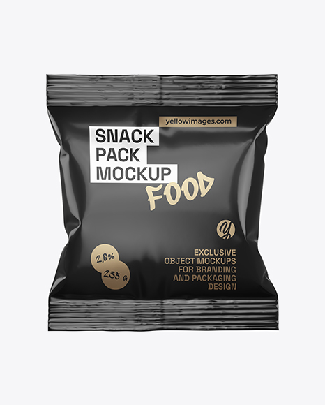 Glossy Snack Pack Mockup