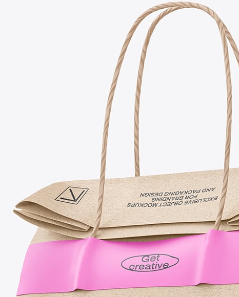 Kraft Paper Shopping Bag Mockup