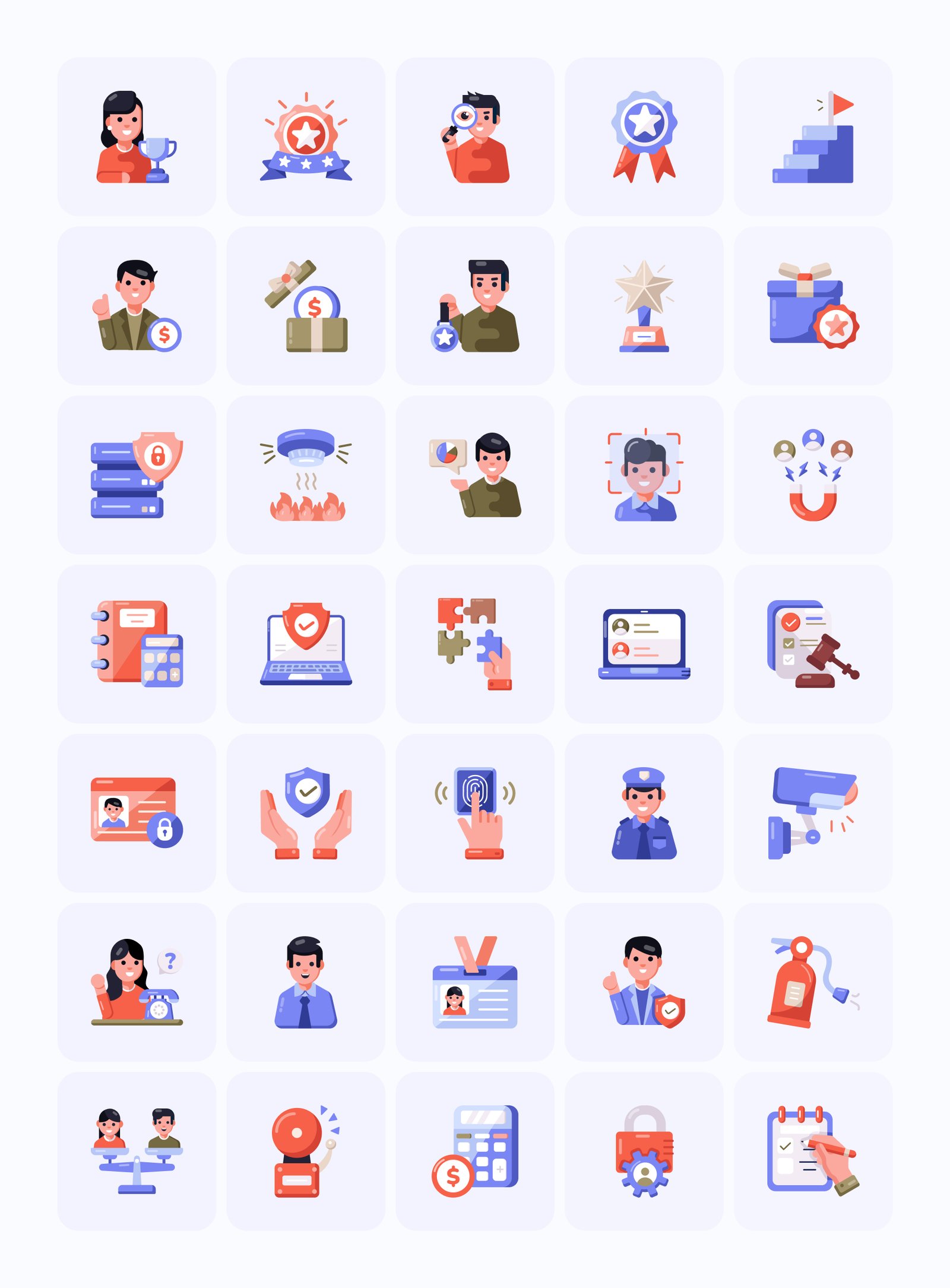 Flat Business Icons Bundle