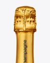 Amber Glass Champagne Bottle Mockup